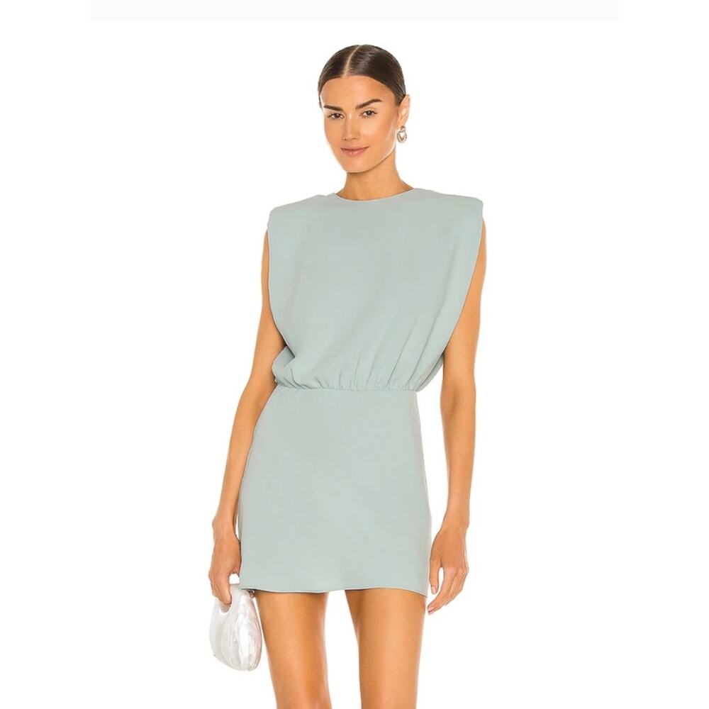 Amanda Uprichard New York Kent Mini Dress Thyme Sage Green Size Medium
